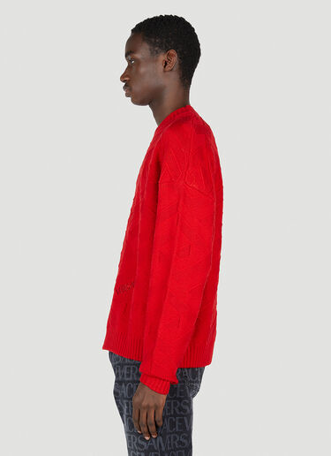 Versace Greca Knit Sweater Red ver0151009