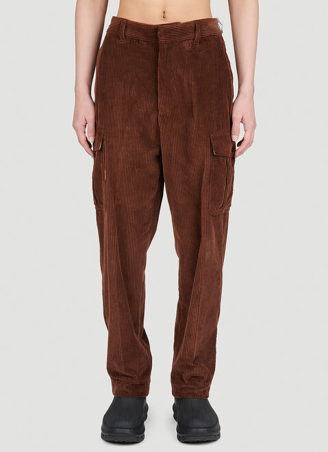 Balenciaga Corduroy Cargo Pants Black bal0154003