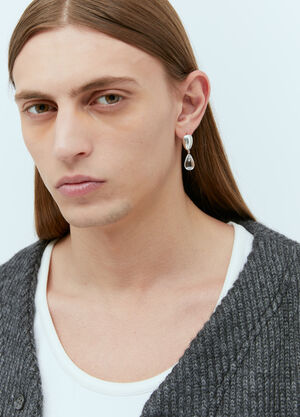 Milko Boyarov Small Viscous Drop Earrings Silver mkb0355005
