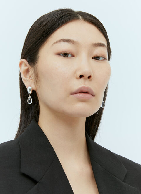 Milko Boyarov Small Viscous Drop Earrings Silver mkb0354006