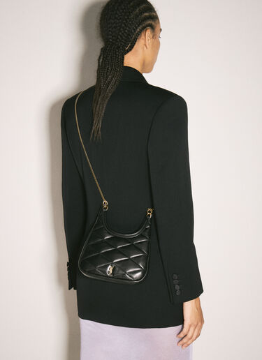 Saint Laurent Sade 新月形单肩包 黑色 sla0257088