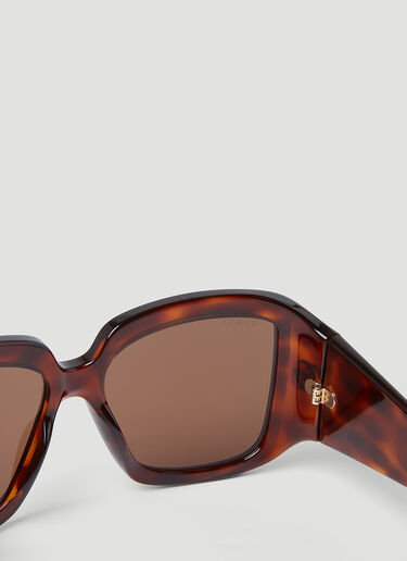 Gucci GG 톨토이즈쉘 스퀘어 선글라스 브라운 gus0254003