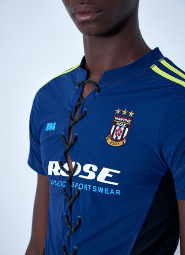 Martine Rose Lace-up Athletic Jersey Blue mtr0164008