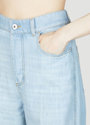 Bottega Veneta Wide Leg Jeans Blue bov0255009