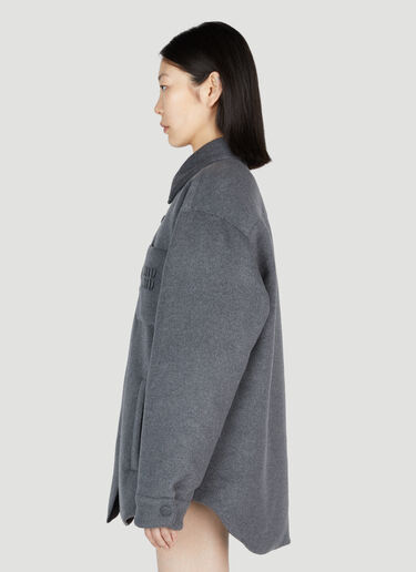 Padded Velour Jacket Miu Miu Padded Velour Jacket Grey miu0254012