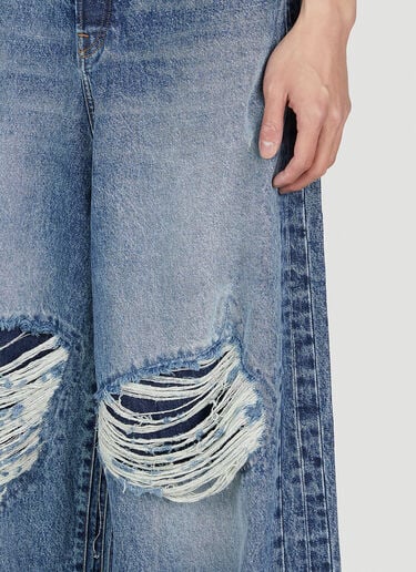 VETEMENTS Distressed Baggy Jeans Blue vet0151002