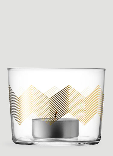 Set of Four Chevron Tealight LSA International Set of Four Chevron Tealight Gold wps0644402