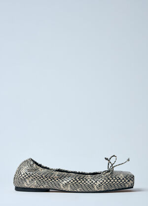 Jacquemus Les Ballerines Flats White jac0260003