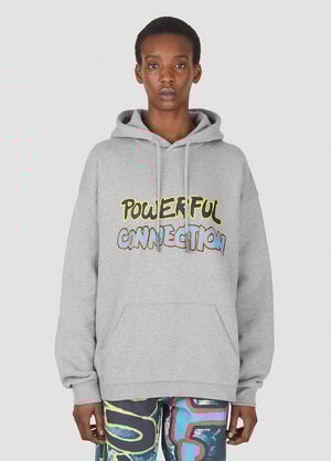 DRx x STEFAN MEIER x LN-CC Powerful Connection Hooded Sweatshirt Grey drs0350005