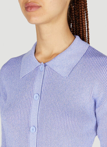 Acne Studios リブニットカーディガン パープル acn0251023
