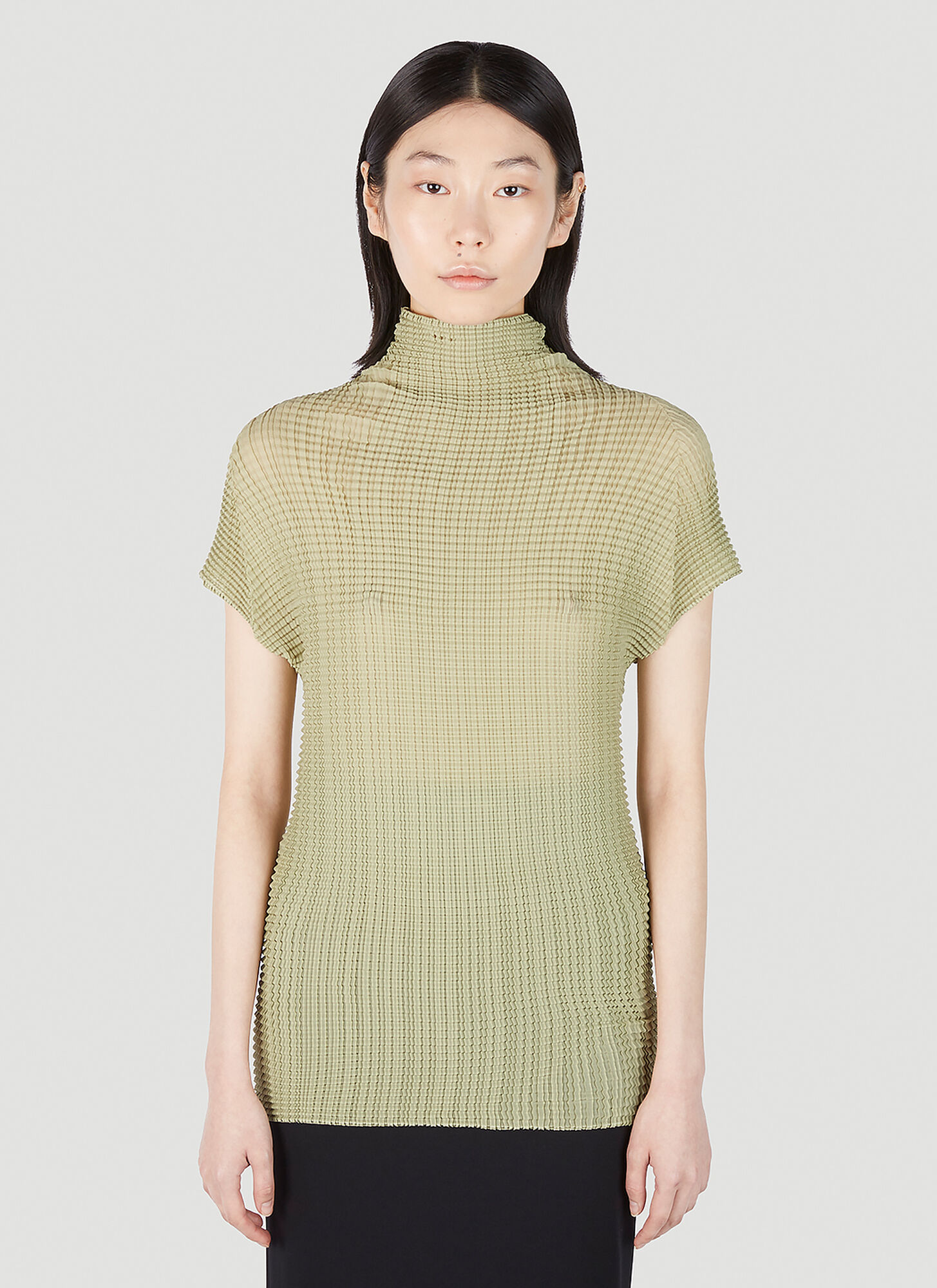 ISSEY MIYAKE WOOLY PLEATS TOP