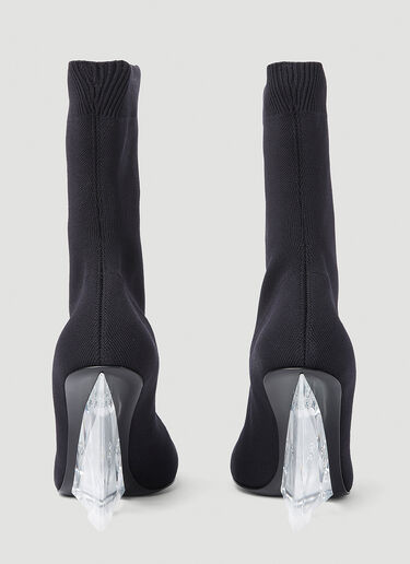 Alexander McQueen Shard High Heel Boots Black amq0252012