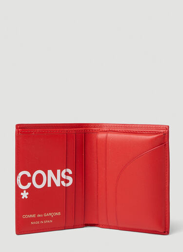 Comme des Garçons Wallet 徽标印花钱包 红色 cdw0351008