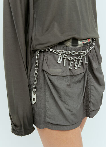 Diesel B-Charm Chain Belt Silver dsl0257037