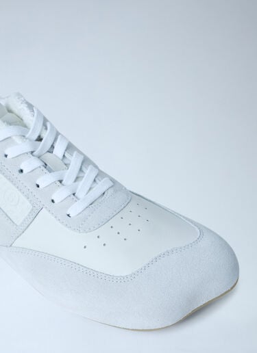 MM6 Maison Margiela Suede and Leather Low-Top Sneakers White mmm0163025