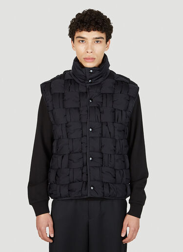 Bottega Veneta Intrecciato Sleeveless Jacket Black bov0151031