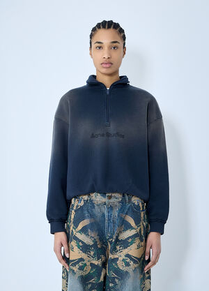 Acne Studios Logo Sweatshirt Navy acn0260006