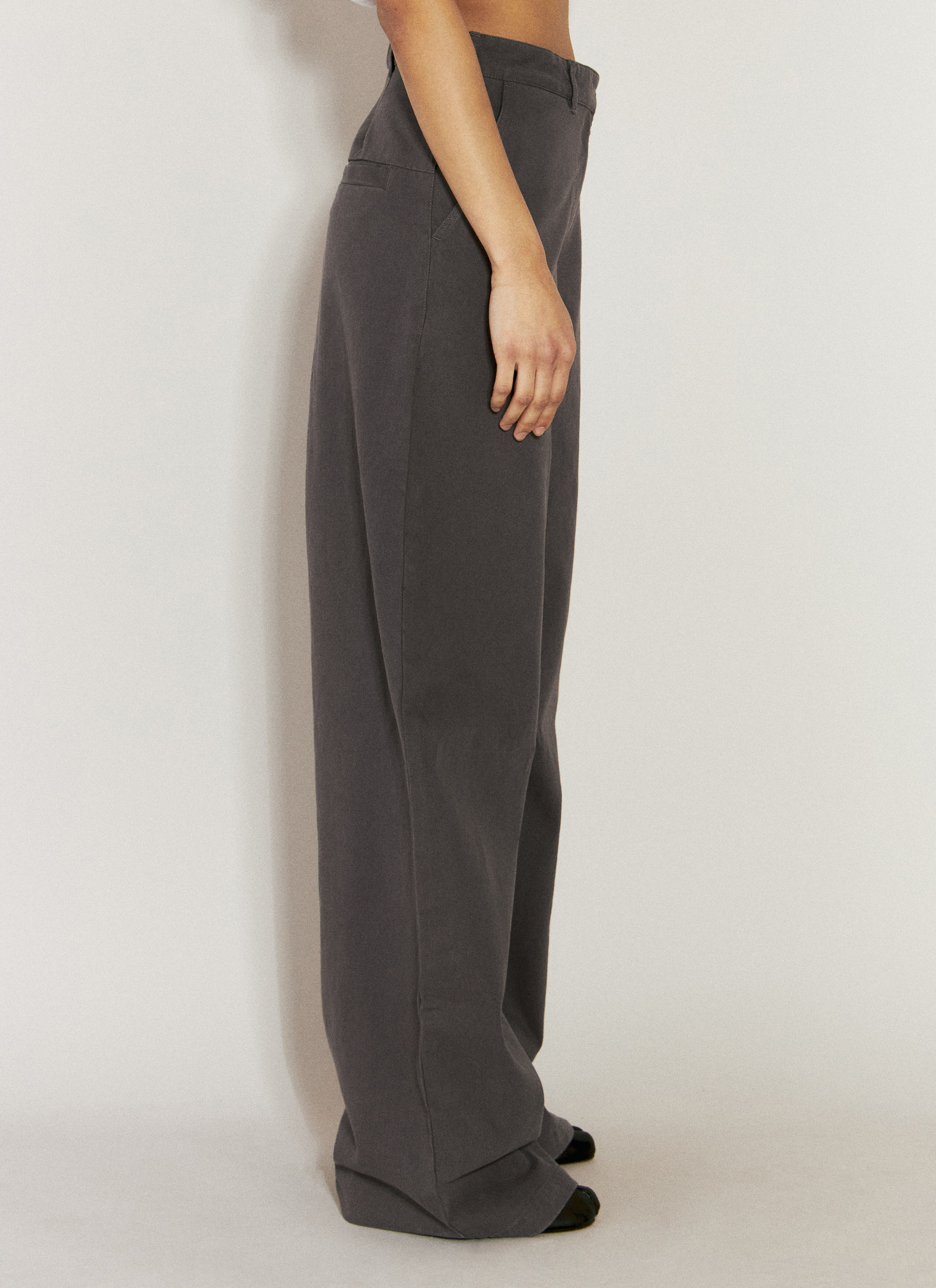Entire Studios Women's' High-Rise PM Pant in Charcoal | LN-CC®