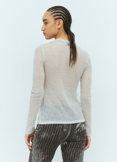 Diesel M-Arina Lightweight Knit Cardigan Grey dsl0257010