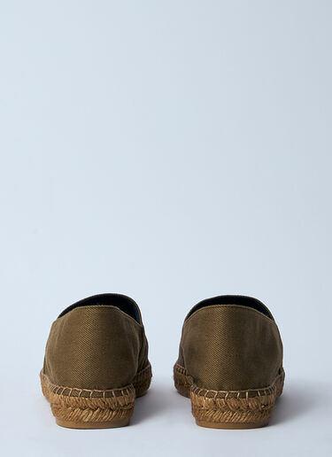 Saint Laurent Cotton Espadrilles Brown sla0259030