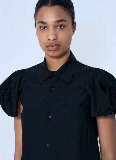 LIMI Feu Twisted Sleeve Blouse Black lmf0264005