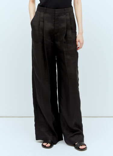 Chloé Wide Leg Sailor Pants Black chl0256007