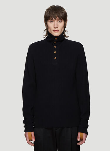 Helmut Lang Buttoned Sweater Black hlm0137007