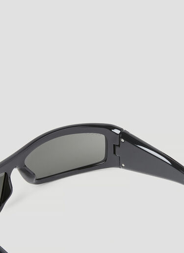 Gucci 矩形框太阳镜 黑色 gus0154013
