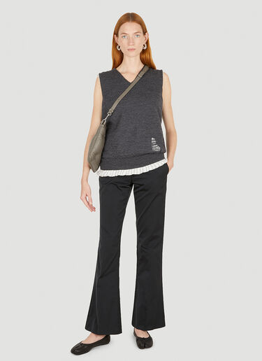 MM6 Maison Margiela Kick 喇叭裤 黑色 mmm0250012