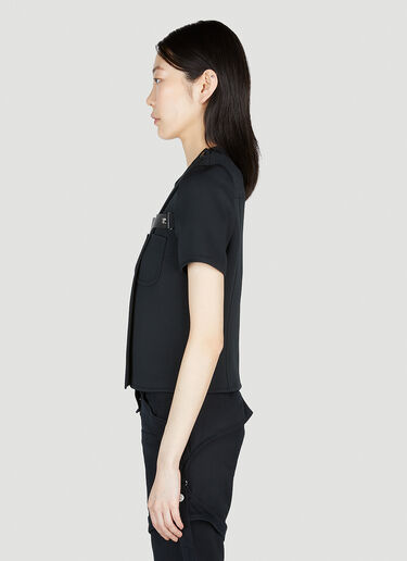Courrèges Strap Racer Top Black cou0252012