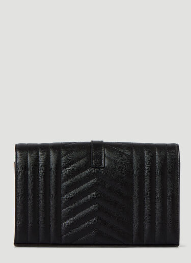 Saint Laurent Cassandre Chain Wallet Black sla0245092