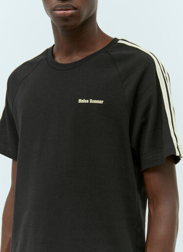 adidas by Wales Bonner 로고 아플리케 티셔츠 블랙 awb0354007