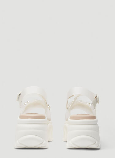 Simone Rocha Embellished Platform Sandals White sra0244014