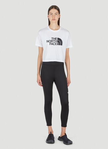 The North Face Logo Print Cropped T-Shirt White tnf0250006