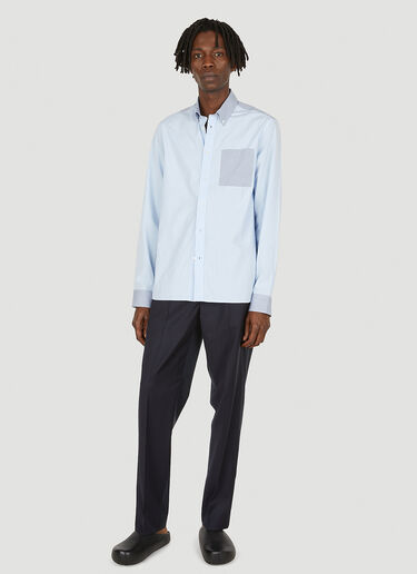 Tailored Contrast Panel Pants ANOTHER ASPECT Tailored Contrast Panel Pants Blue ana0149001