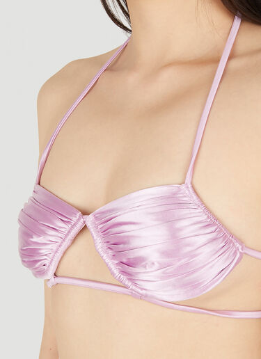 Isa Boulder Sculpture Bikini Top Pink isa0247020