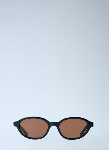 Oval Frame Sunglasses Retrosuperfuture x MM6 Oval Frame Sunglasses Brown rmm0364003