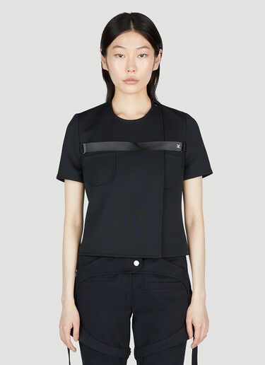 Courrèges Strap Racer Top Black cou0252012