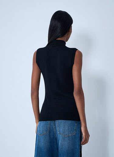 Wool Turtleneck Top Sportmax Wool Turtleneck Top Black spx0261010