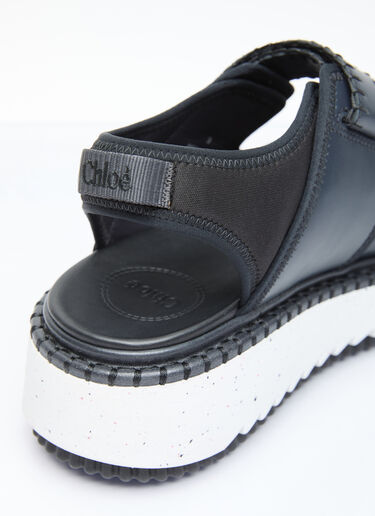 Chloé Lilli 厚底凉鞋  黑色 chl0256016