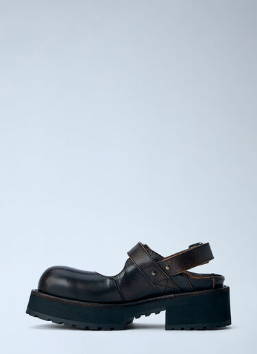 LN-CC® - Balenciaga: Venom Mary Jane Platforms - Brown Balenciaga Venom Mary Jane Platforms Brown bal0265045