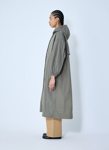 Max Mara Ripstop Hooded Coat Green max0259030