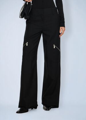 Off-White Women's Gabardine Cargo Pants Black ofw0264037