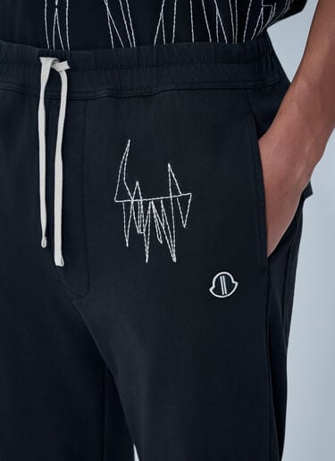 Moncler x Rick Owens Elasticated Waist Drawstring Pants Black mcs0363021