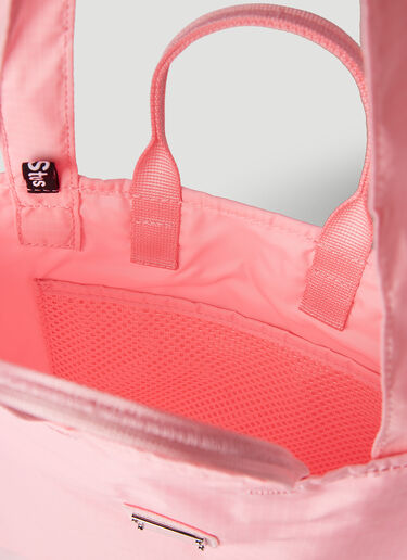 Acne Studios Logo-Plaque Tote Bag Pink acn0245036