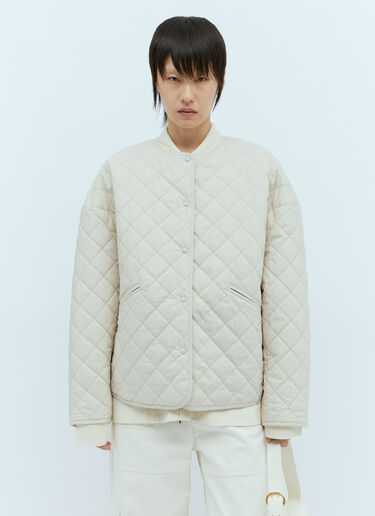 TOTEME Quilted Jacket Beige tot0256004