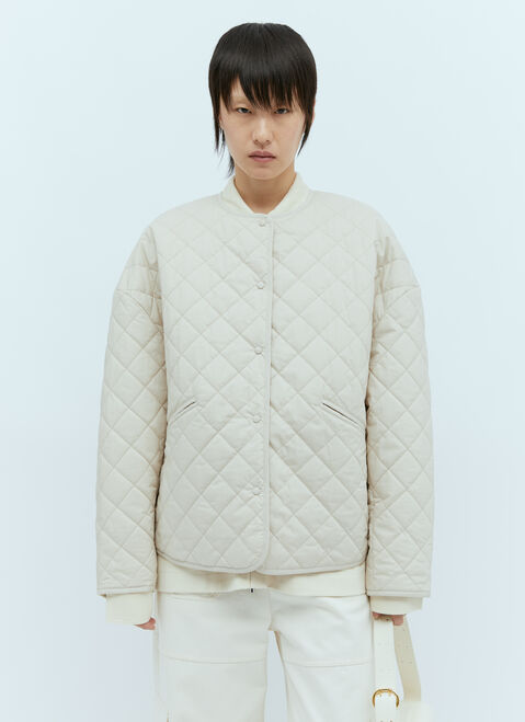 TOTEME Quilted Jacket White tot0256013