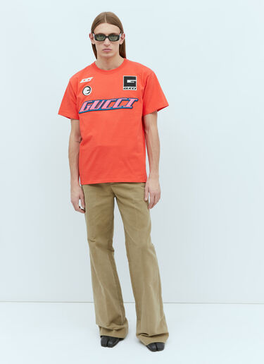 Gucci Logo Emblems T-Shirt Red guc0155061