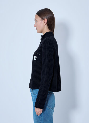 LN-CC® - Carhartt WIP: Detroit Half Zip Sweater - Black Carhartt WIP Detroit Half Zip Sweater Black wip0265015