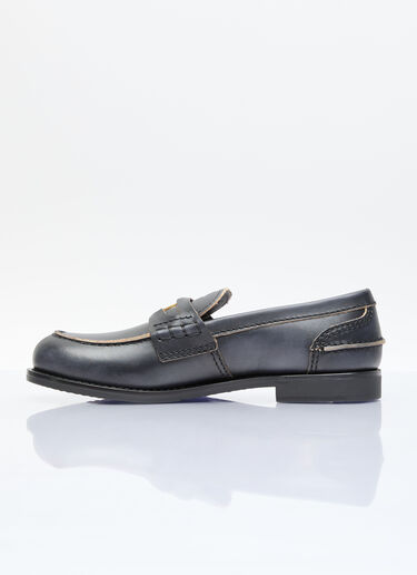 Miu Miu Leather Penny Loafers Black miu0257017